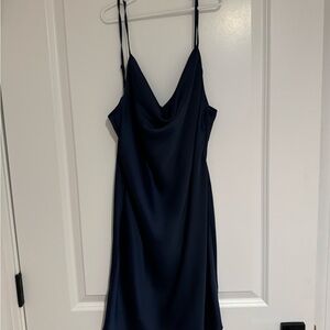 Urban Outfitters Elegant Navy Blue Slip Dress